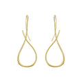 Pendiente Celine Gota Entrelazada Minimalista Dorado